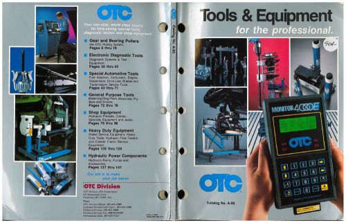 80&#039;s-90 otc gm ford chrysler general &amp; special auto truck tools manual catalog