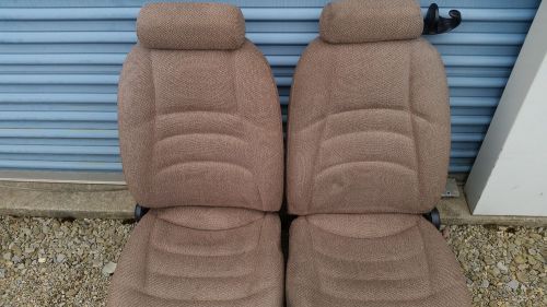 Mustang bucket seats brown tan cloth rare