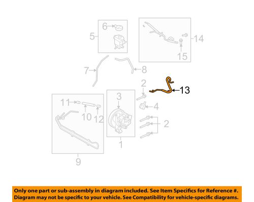 Ford oem-power steering return hose 7t4z3a713a