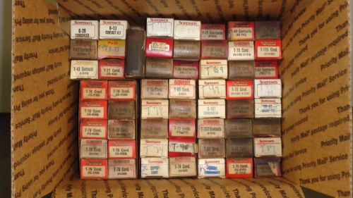 Wholesale lot (57) new vintage ignition distributor points contact condensers 8h