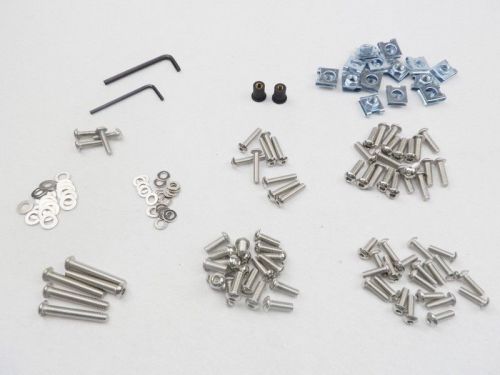 Chrome motorcycle steel fairing bolts kit body fastener clips screws sportbike