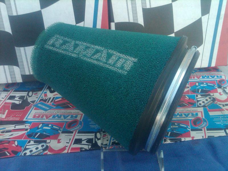 Cold air intake universal clamp-on  conical shape air filter 6" 