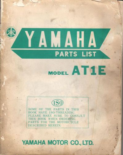 Vintage yamaha motorcycle at1e  parts list manual (411)