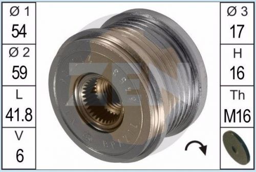 Alternator clutch pulley citroen berlingo c2 c3 picasso c4 c5 jumper jumpy xsara