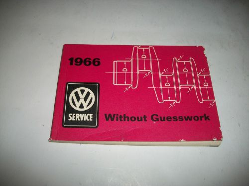 Original 1953-1966 volkswagen technical data for workshop use manual all series