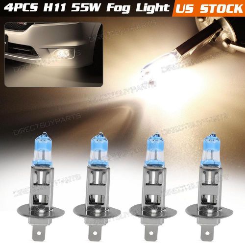 4pcs h1 55w halogen bulb headlight fog driving light 5000k for jaguar