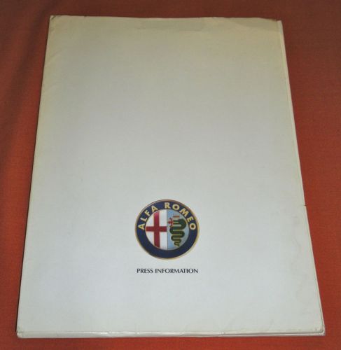 Alfa romeo 164/spider &amp; spider veloce press kit