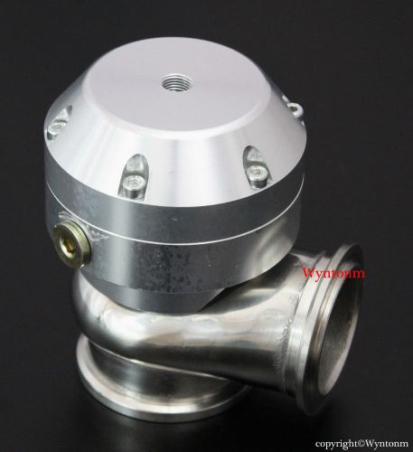 44mm 16 psi turbo v band stainless steel mini wastegate dump valve silver