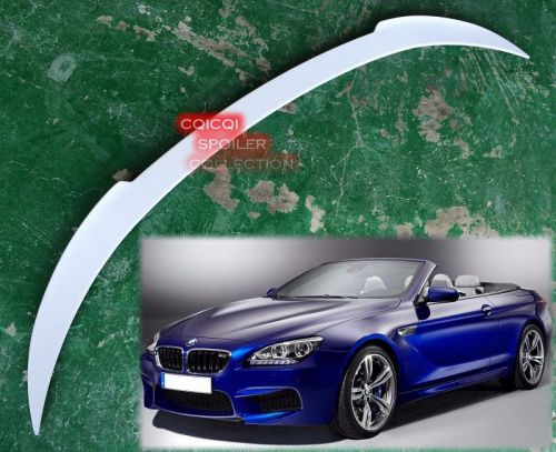 Unpainted bmw 2012-2016 f12 6-series convertible v type trunk spoiler ◎