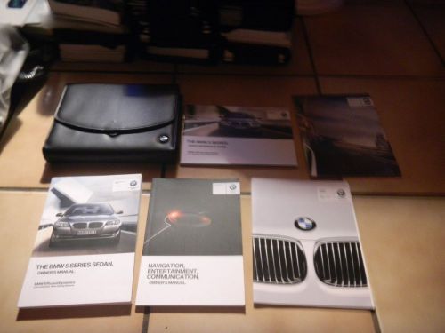 2013 bmw 528i 535i 550i with navigation owners manual set + free shipping