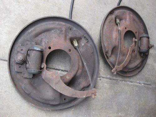 1971-72 cheyenne 1500,c10 rear brake backing plates with emergency brake cables