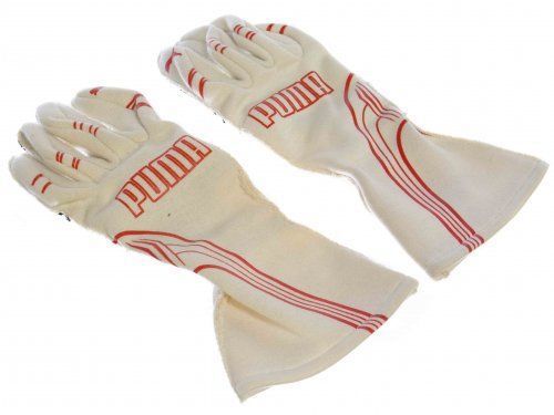 Puma pum-40633-white-10 racing gloves size: 10 - off white - display model