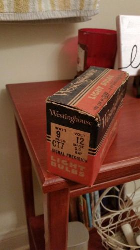 10 westinghouse vintage nos type ct7 signal precision 9 watt 12 volt lamp bulbs