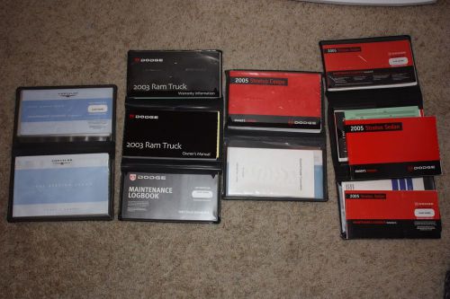 2003-2005 dodge ram truck,stratus,sebring compelted manuals