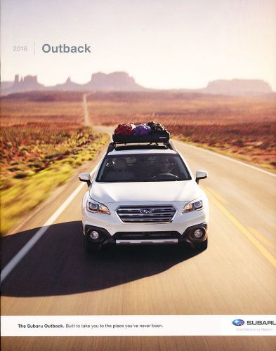 2016 subaru outback 26-page original car sales brochure catalog