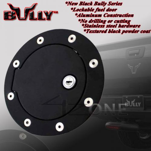 47zone  bully black gas fuel door w lock 02 03 04 05 06 cadillac esclade  cd