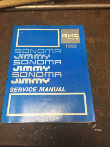 1992 gmc sonoma/jimmy service manual