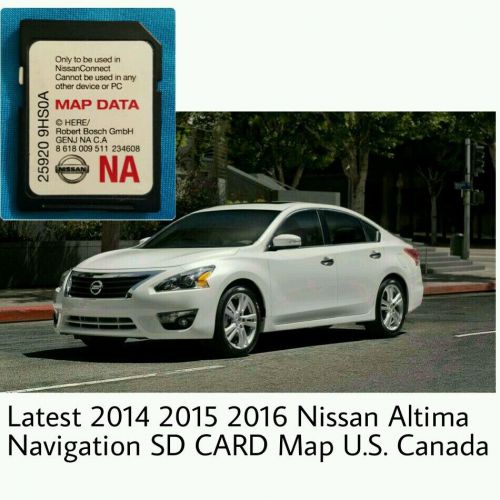 Latest 2014 2015 2016 nissan altima navigation sd card map u.s. canada