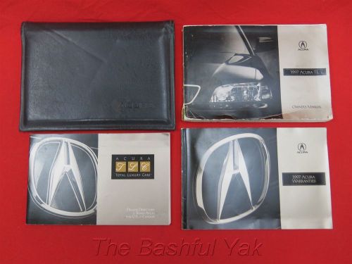 1997 acura tl owners manual with case