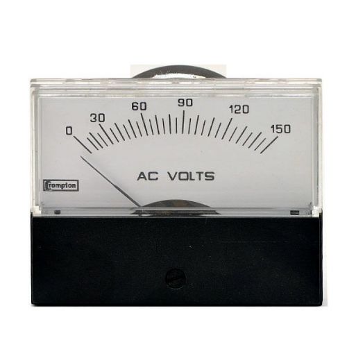 Crompton 289-003 black / white 150 volts 2 1/8 inch boat voltmeter 1817057