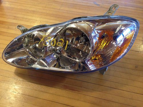 03-08 toyota corolla left driver side headlight oem