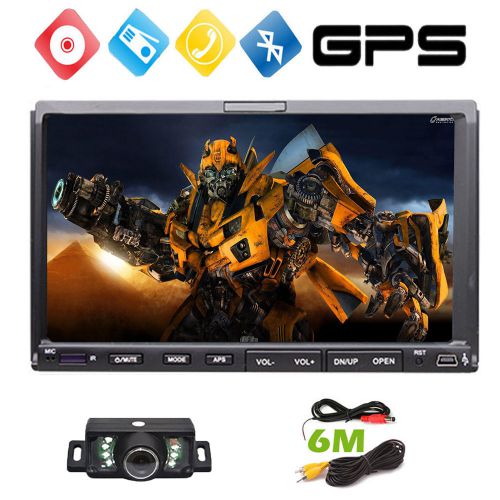 7&#034; in dash gps navi 2 din car stereo dvd mp3 player bluetooth radio ipod tv+cam