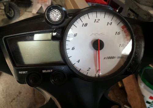 2003 2005 yamaha yzf r6 06 - 09 r6s gauge tach rpm speedometer cluster 12k m