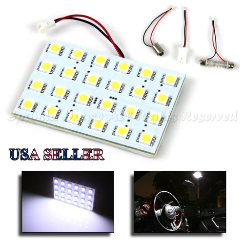 1 x white 24 5050 led 164 168 192 194 w5w t10 festoon ba9s dome light upgrade