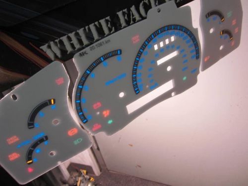 Kilometers metric kph 95-00 ford explorer ranger white face glow through gauges