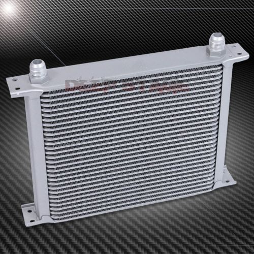 Aluminum silver racing performance 30-row 10an engine/transmission oil cooler