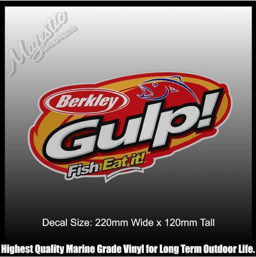 Berkley gulp - fish eat it - 220mm x 120mm - decal