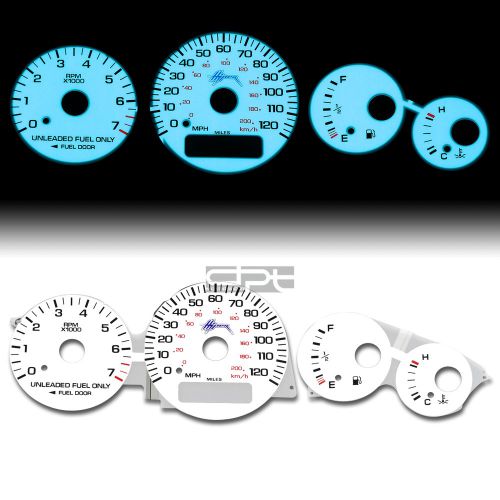 Indiglo glow gauge+harness white face for 95-02 dodge chrysler cirrus stratus at