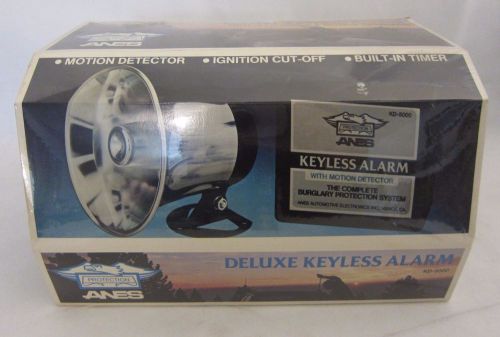 New anes deluxe keyless auto alarm kd-5000 motion detector ignition cut-off