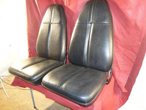 1971 plymouth cuda challenger mopar oem stock bucket seats black exc. condition!