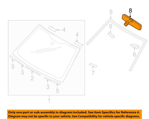 Suzuki oem 10-13 grand vitara windshield-mirror inside 8470365d105pk