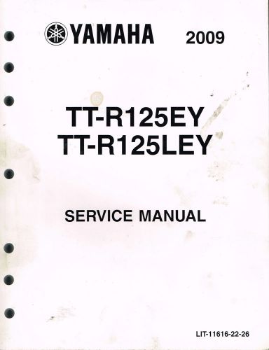 Yamaha service manual for tt-r125ey tt-r125ley 2009