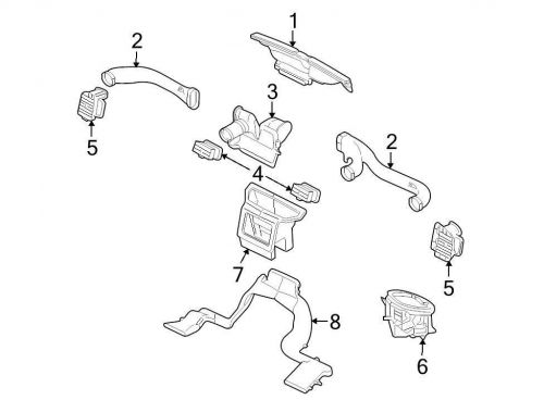 Ford oem dashboard air vent bl7z19893aa image 5