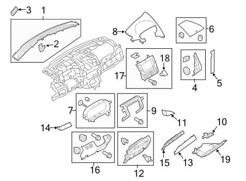 Ford oem speaker cover ae9z18978ba image 6