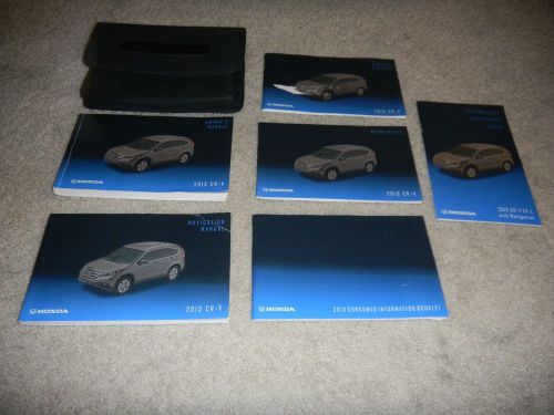 2013 honda cr-v crv with navigation owners manual set with free shipping