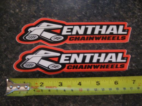 2 renthal motorcycle racing bike fender tank swingarm fork stickers decals
