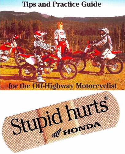 Honda motorcycle off road riding tips guide manual -honda-cr-crf-xr-xl