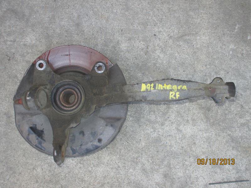 1990 91 92 93 acura integra right front passenger side spindle w/o abs