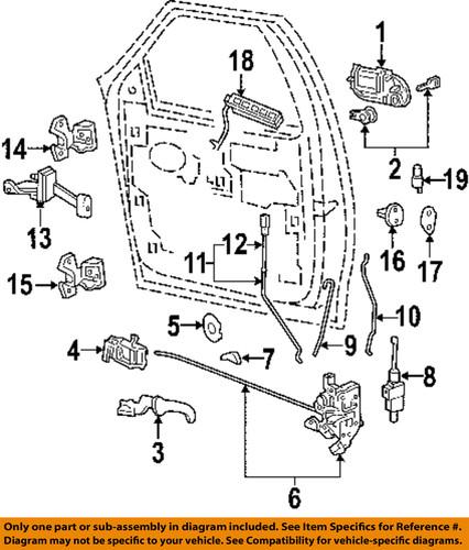 Ford oem 6l3z-25218a42-aa trunk/trunk part/trunk lock actuator motor