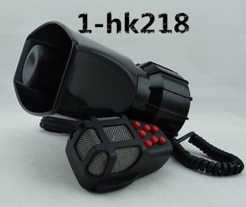 7 sound style 100w car warning siren alarm police ambulance loudspeaker with mic