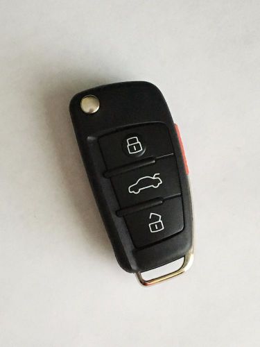 Used oem audi 4-button flip open keyless entry remote fob iyz3314