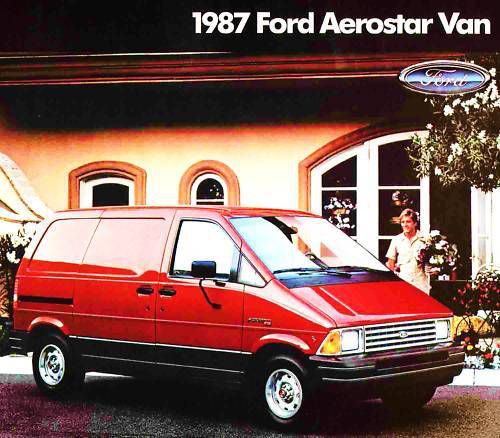 1987 ford aerostar van brochure-aerostar window van-xl