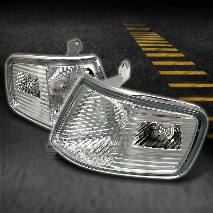 90-91 honda crx euro clear corner signal parking lights lamp left+right pair