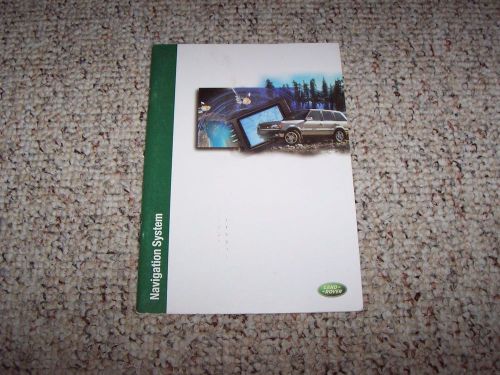 2000-2001 land rover range rover navigation system owner manual se hse 4.6