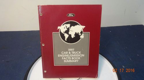 1997 ford car and truck engine emission facts book summary manual  nice oem