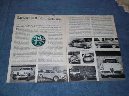 1965 alfa romeo giulietta sprint history info vintage article